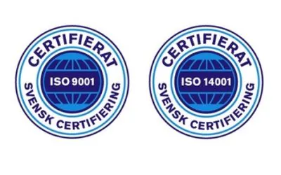 MITTSTÄD CERTIFIERADE I ISO 9001 & 14001